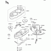 Схема вузла: Meter(s) для Kawasaki ZX1100 ZZ-R1100