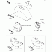 Схема вузла: Decal(zr750-c1) для Kawasaki ZR750 Zephyr