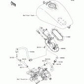 Схема вузла: Fuel pump для Kawasaki VN1600 VN1600 Mean Streak