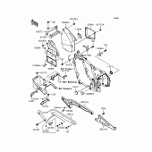 Схема узла: Крепление двигателя для Kawasaki VN400 Vulcan Classic