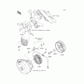 Схема узла: Генератор для Kawasaki EX250 Ninja 250