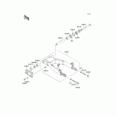 Схема вузла: Задній важіль (Маятник) для Kawasaki EJ650 W650