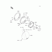 Схема вузла: Headlight(s) для Kawasaki VN1500 VN1500 Classic Tourer