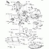 Схема вузла: Frame fittings(-jkaex650aaa022143) для Kawasaki EX650 Ninja 650
