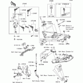 Схема вузла: Замок запалювання для Kawasaki ZX1400 ZZR1400 ABS