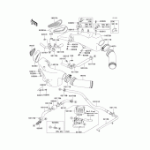 Схема вузла: Air duct для Kawasaki ZX1200 ZZR1200