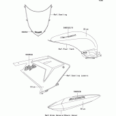 Схема вузла: Decals(blue) для Kawasaki ZX1000 Ninja ZX-10R