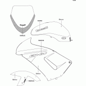 Схема узла: Decals(ebony)(b6f) для Kawasaki EX650 Ninja 650 ABS