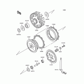 Схема вузла: Зчеплення для Kawasaki ZX400 ZZR400