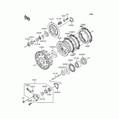 Схема вузла: Зчеплення для Kawasaki ZR1200 ZRX1200R