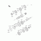 Схема узла: Трансмиссия для Kawasaki KX250/ KX252 KX250
