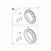 Схема вузла: Шини для Kawasaki EX650 ER-6F ABS