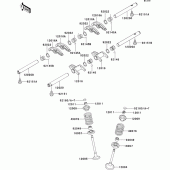 Схема вузла: Клапан(и)(1/2) для Kawasaki EJ650 W650