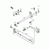 Схема вузла: Перемикач передач для Kawasaki ZX400 ZXR400