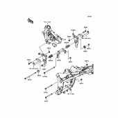 Схема узла: Крепление двигателя для Kawasaki EX300 Ninja 300 ABS