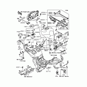 Схема узла: Электрооборудование (1/2) для Kawasaki ZX1200 Ninja ZX-12R