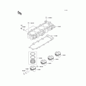 Схема вузла: Циліндр & Поршень для Kawasaki ZX600 Ninja ZX-6