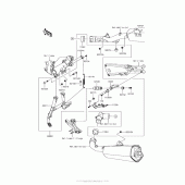 Схема вузла: Центральна підставка для Kawasaki ZX1400 Ninja ZX-14R ABS