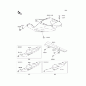 Схема вузла: Side covers/chain cover(zx900-e1) для Kawasaki ZX900 Ninja ZX-9R