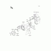 Схема вузла: Chain cover для Kawasaki VN2000 Vulcan 2000