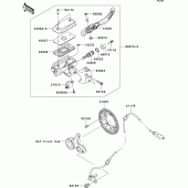 Схема вузла: Передній гальмівний циліндр для Kawasaki VN1700 VN1700 Classic Tourer ABS