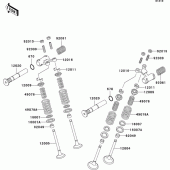 Схема вузла: Клапан для Kawasaki ER500 ER-5