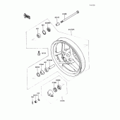Схема вузла: Front wheel для Kawasaki EX250 Ninja 250