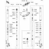Схема узла: Вилка передней оси для Kawasaki ZR800 Z800