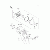 Схема узла: Задний фонарь (Стоп-сигнал) для Kawasaki KLX250 KLX250