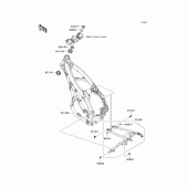 Схема узла: Рама для Kawasaki KX450 KX450F