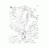 Схема узла: Радиатор для Kawasaki KX85 KX85-II