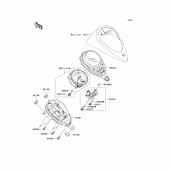 Схема вузла: Meter(s) для Kawasaki VN1500 VN1500 Drifter