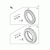 Схема вузла: Шини для Kawasaki ZX1400 ZZR1400