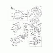 Схема вузла: Engine cover(s) для Kawasaki ZX1100 GPZ1100