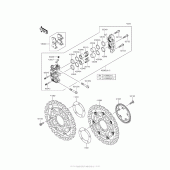 Схема узла: Передний тормоз для Kawasaki ZX1400 Ninja ZX-14R