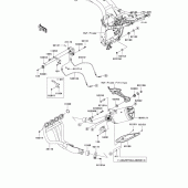 Схема узла: Выхлопная система для Kawasaki ZR750 Z750
