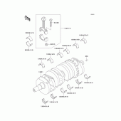 Схема вузла: Колінчастий вал для Kawasaki ZX600 ZZ-R600