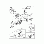 Схема вузла: Кермо & Пульт управління кермовим для Kawasaki ZR1000 Z1000 ABS