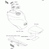 Схема узла: Информационные наклейки для Kawasaki ZX600 Ninja ZX-6R