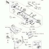Схема вузла: Електроустаткування для Kawasaki ZR1000 Z1000