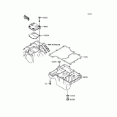 Схема вузла: Масляний піддон для Kawasaki ZX750 Ninja ZX-7R
