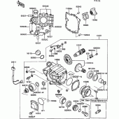 Схема вузла: Front bevel gear(1/3) для Kawasaki ZG1000 1000GTR