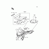 Схема вузла: Сидіння для Kawasaki ZR800 Z800 ABS