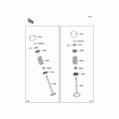 Схема узла: Клапан(ы) для Kawasaki ZR1000 Z1000 ABS