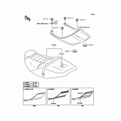Схема вузла: Сидіння для Kawasaki ZR400 ZRX