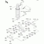 Схема вузла: Підвіска до Kawasaki ZX750 ZXR750R
