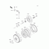 Схема узла: Сцепление для Kawasaki KL250 KLR250