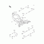 Схема узла: Крепление двигателя для Kawasaki ZX600 Ninja ZX-6R