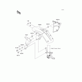 Схема узла: Переднее крыло для Kawasaki ZX600 Ninja ZX-6R