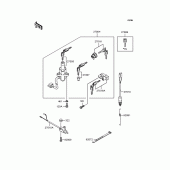 Схема вузла: Замок запалювання для Kawasaki EL250 Eliminator 250SE